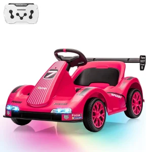 Electric Ride on Car with Remote Control and LED Lights